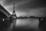 Monochromatic Monday: Proof of Concept of Eiffel Tower on River Seine