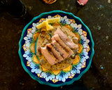 Thursdays in the Kitchen: Pork Loin Chop w/ Shallot Tarragon Sauce and Fresh Grapes