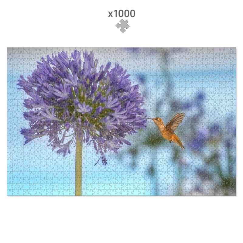 Trice: Hummingbird & Agapanthus 1000 piece Jigsaw Puzzle