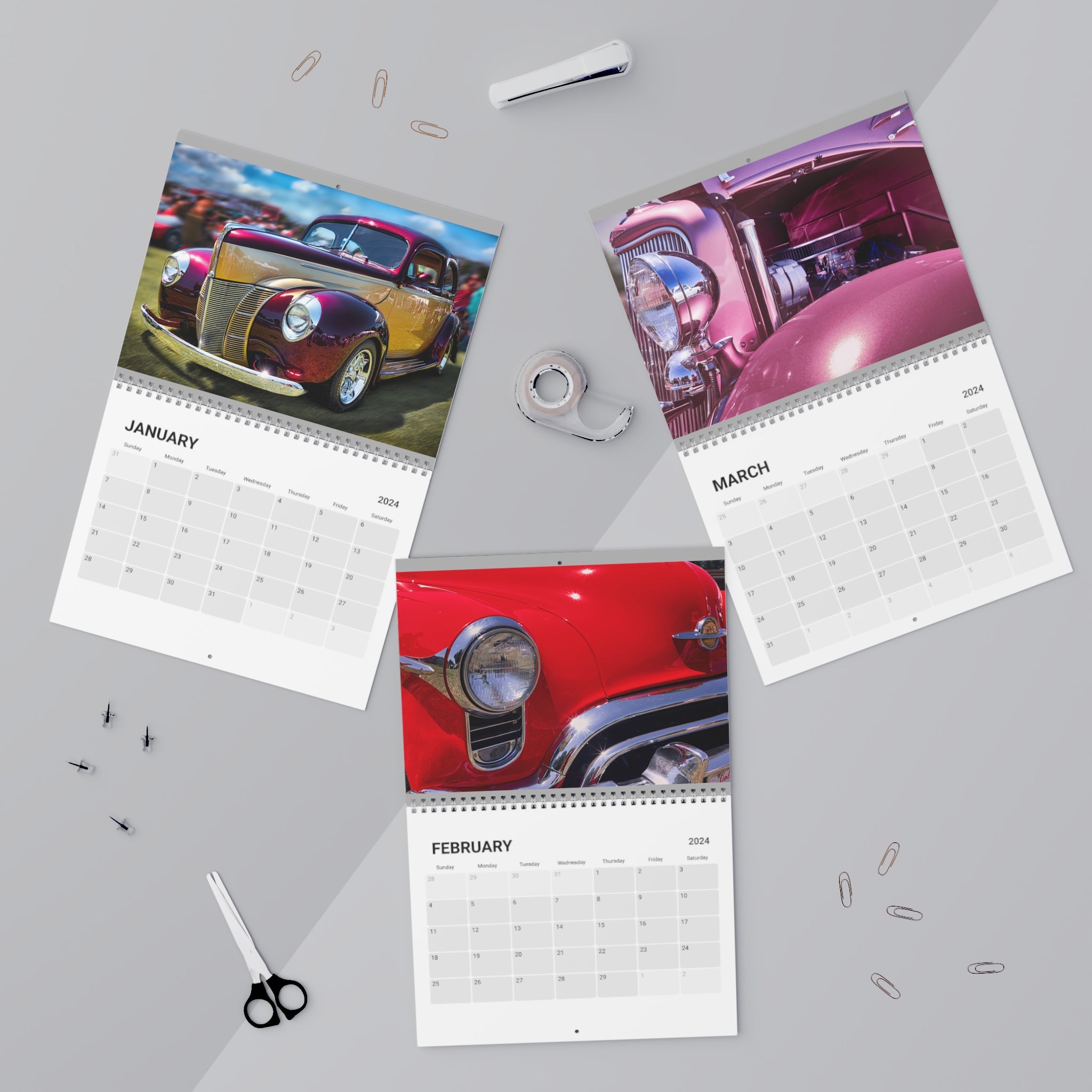 Cars Calendar (2024)