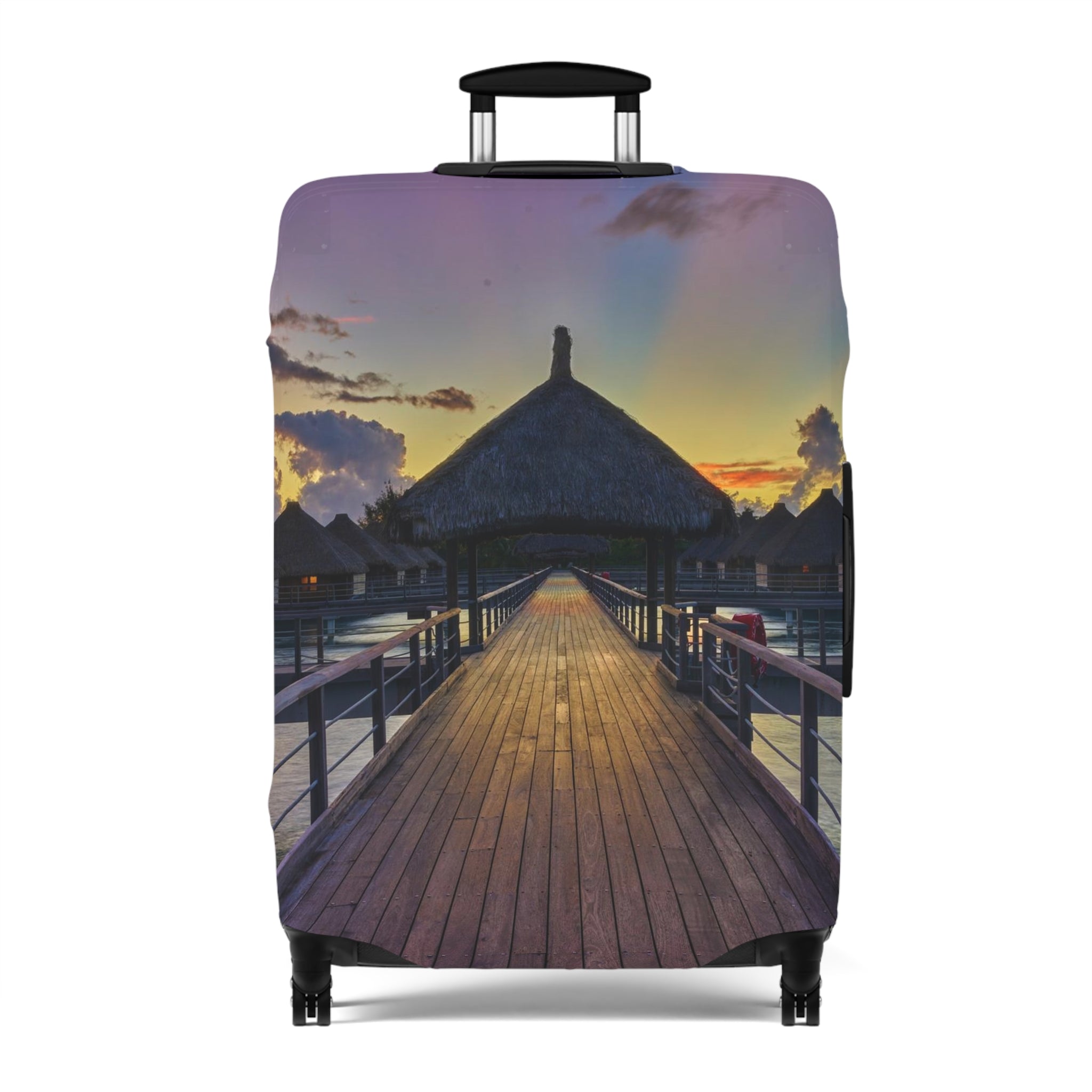 Going to Paradise Luggage Cover [Coffee Can Wait Artwork]