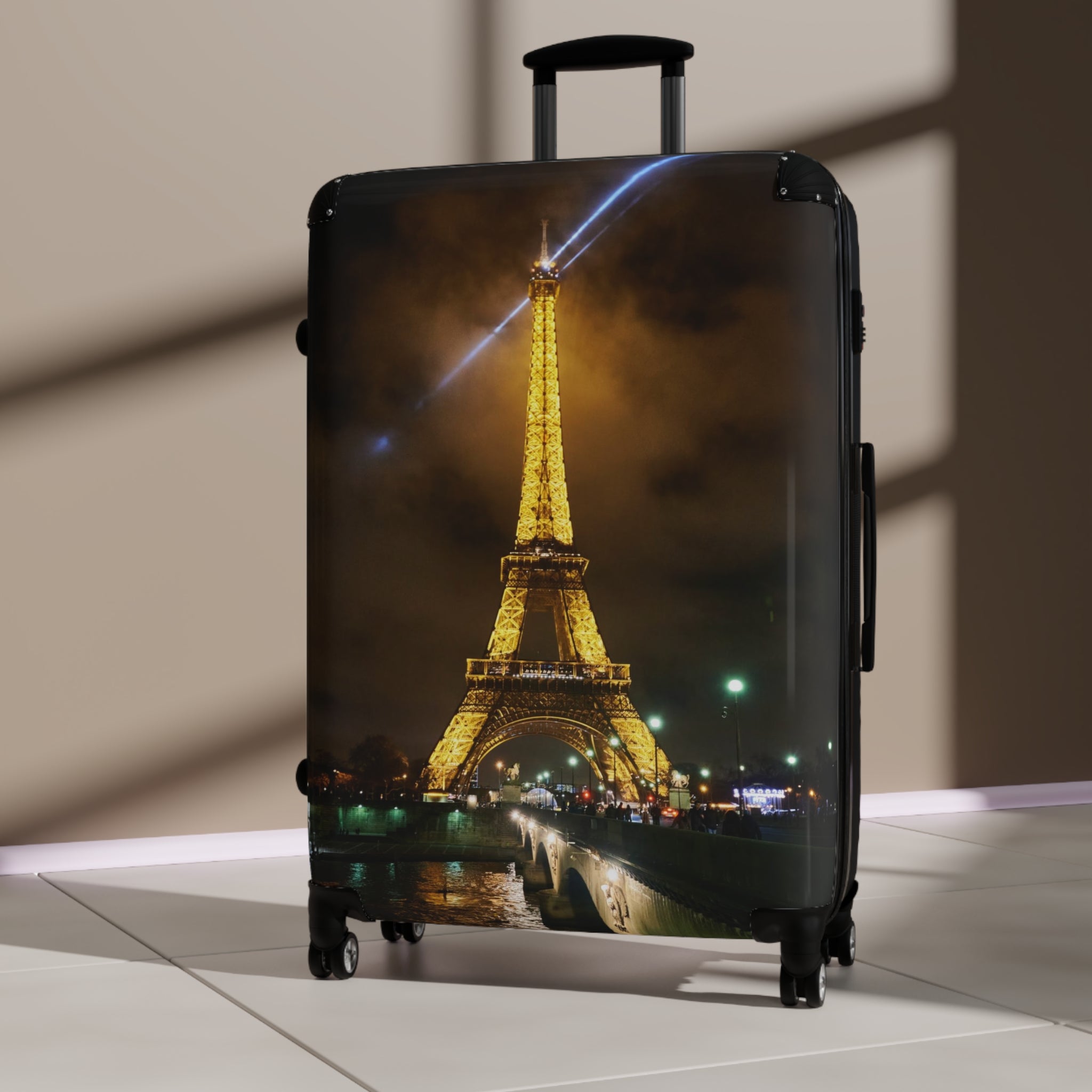 Eiffel Tower Suitcase [City of Lights Artwork]