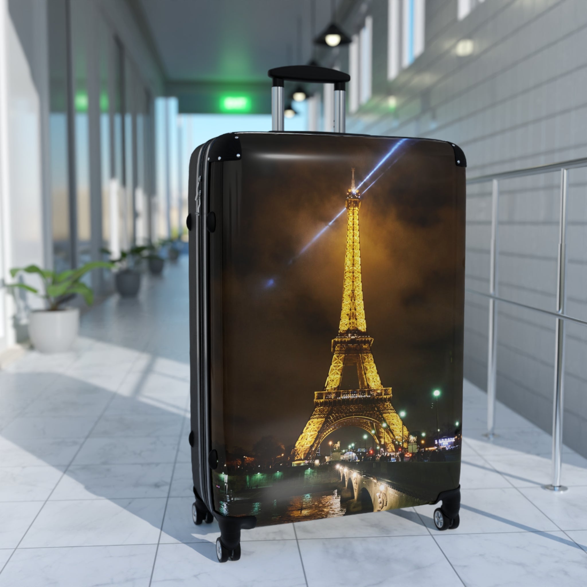 Eiffel Tower Suitcase [City of Lights Artwork]