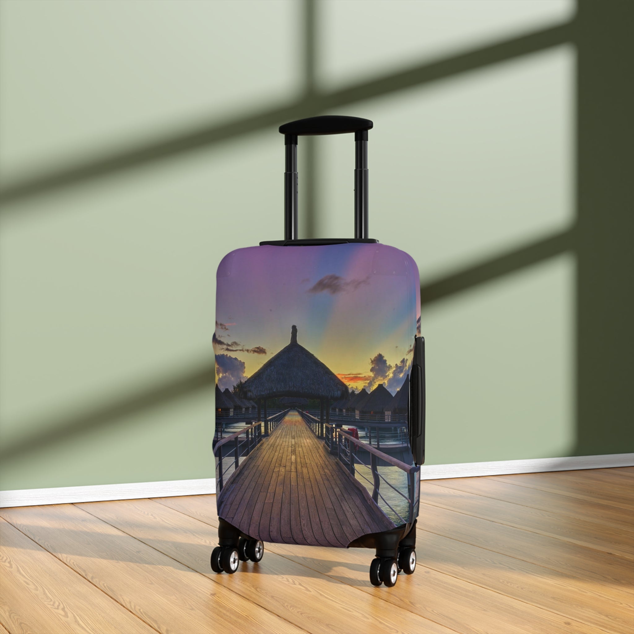 Going to Paradise Luggage Cover [Coffee Can Wait Artwork]